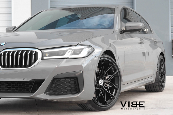 Фото дисков HRE FF10 Черный сатин на BMW 5/M5 (G30/F90)