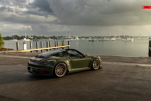 Фото дисков Anrky AN10 Глянцевое темное золото на Porsche 911 VIII