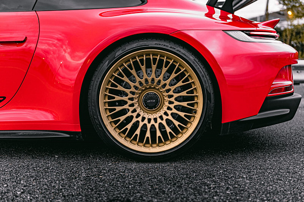 Фото дисков Brixton Forged TR20 Сатиновое темное золото на Porsche 911 VIII