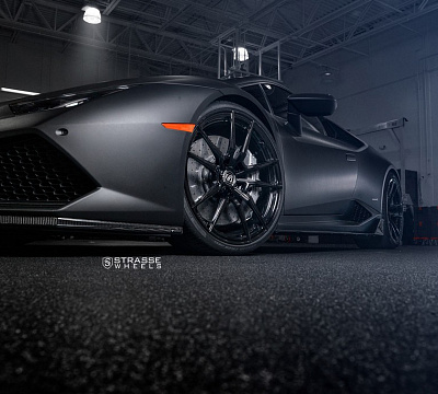 Фото дисков Strasse Wheels SV1 Deep Concave Monoblock на Lamborghini Huracan
