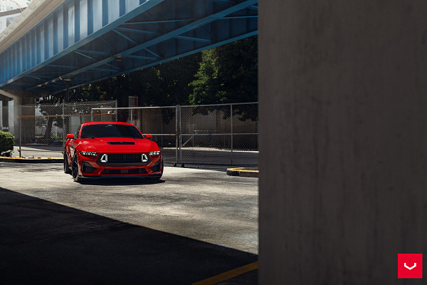 Фото дисков Vossen HF-5 Черный сатин на Ford Mustang VII