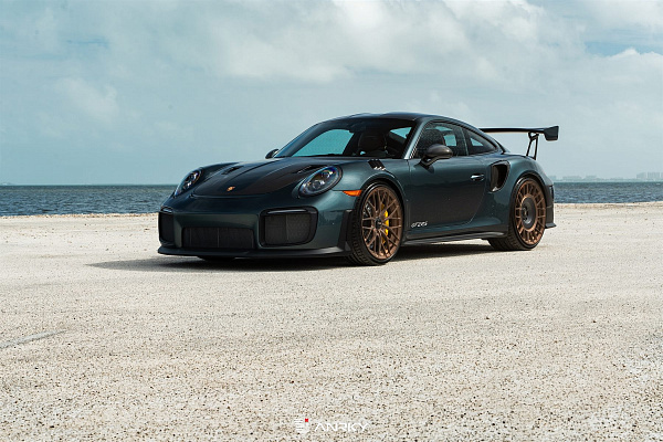 Фото дисков Anrky AN20 Aerosport Сатиновая бронза на Porsche 911 VII