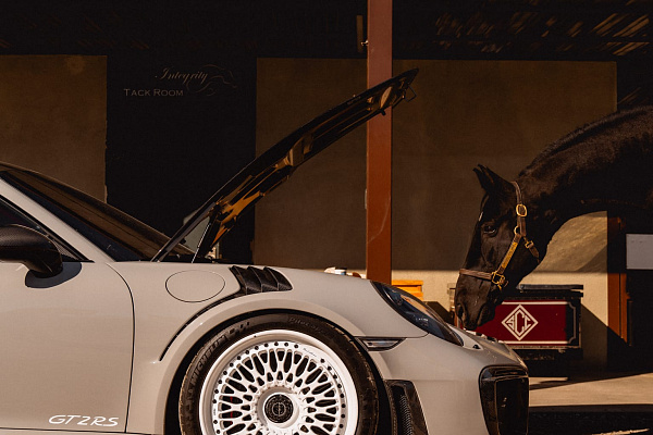 Фото дисков Brixton Forged TR20 Белый глянец на Porsche 911 VII