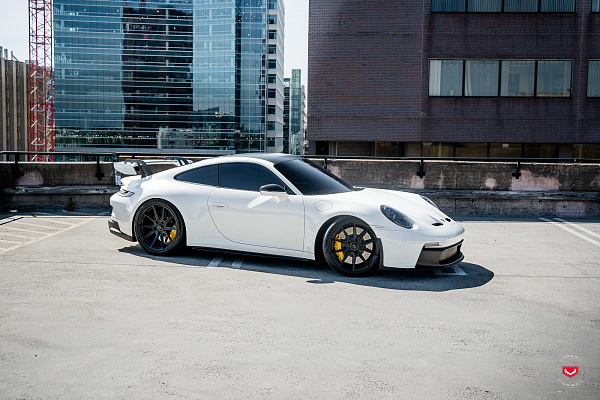 Фото дисков Vossen EVO-2 Черный сатин на Porsche 911 VIII