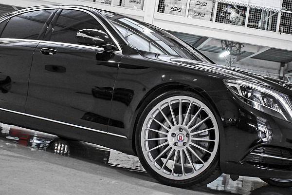 Фото дисков HRE 309M Серебро на Mercedes-Benz S-Class (W222, C217)