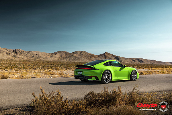 Фото дисков Vossen RS92 Полированный лак на Porsche 911 VIII