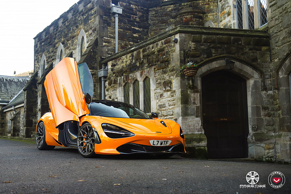 Фото дисков Vossen S17-01 Глянцевый темный лак на McLaren 720S