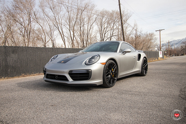 Фото дисков Vossen EVO-5R Черный сатин на Porsche 911 VIII