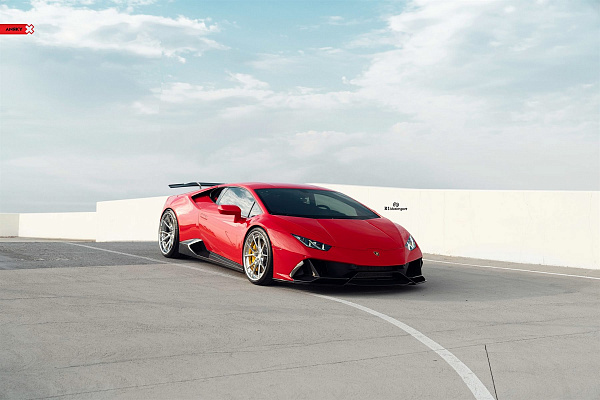 Фото дисков Anrky AN32 Полированный лак на Lamborghini Huracan