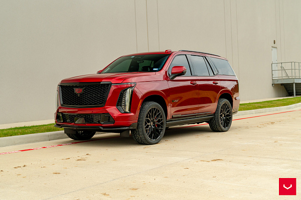 Фото дисков Vossen HF6-3 Черный глянец на Cadillac Escalade V