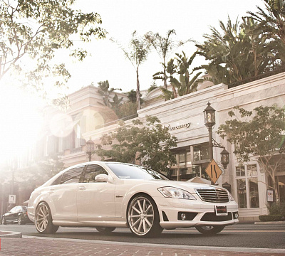 Фото дисков Vossen CV1 на Mercedes-Benz S-Class (W221)