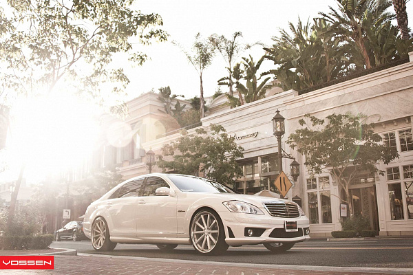 Фото дисков Vossen CV1 Серебро на Mercedes-Benz S-Class (W221)