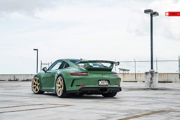 Фото дисков Anrky AN36 Глянцевая шампань на Porsche 911 VII