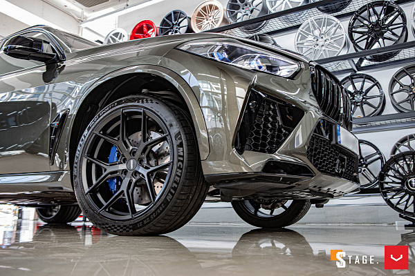 Фото дисков Vossen HF-5 Черный сатин на BMW X5/X5 M (G05/G18/F95)