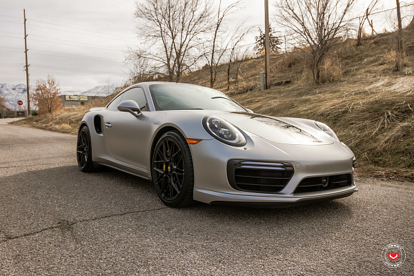 Фото дисков Vossen EVO-5R Черный сатин на Porsche 911 VIII