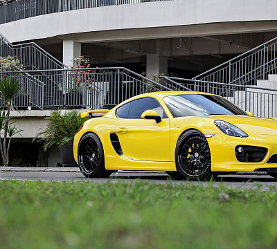 Фото дисков HRE 300 на Porsche Cayman II