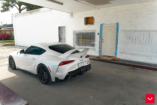 Фото дисков Vossen HF-7 Черный сатин на Toyota Supra A90