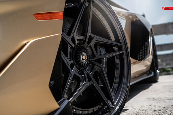Фото дисков Anrky S3-X3 Черный сатин на Lamborghini Aventador