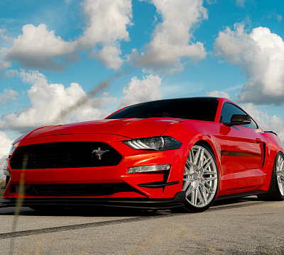 Фото дисков Vossen HF-7 на Ford Mustang VI