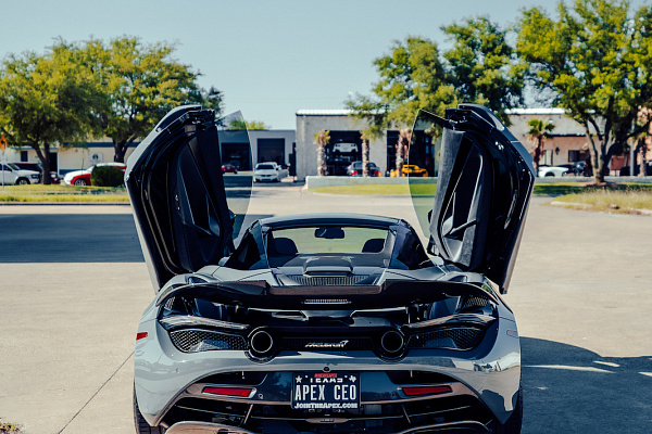 Фото дисков Strasse Wheels SV10M Deep Concave FS Черный сатин на McLaren 720S