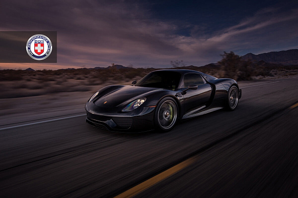Фото дисков HRE P101 Глянцевый темный лак на Porsche 918 Spyder