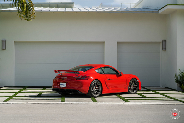 Фото дисков Vossen ML-X2 Сатиновый темный лак на Porsche Cayman II