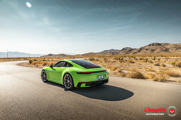 Фото дисков Vossen RS92 Полированный лак на Porsche 911 VIII