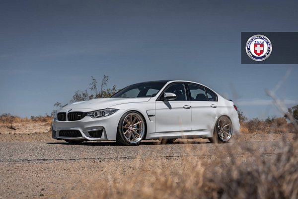 Фото дисков HRE S104SC Глянцевое темное золото на BMW 3/M3 (F3x/F80)