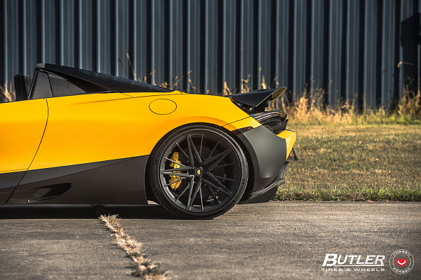 Фото дисков Vossen M-X6 Черный сатин на McLaren 720S