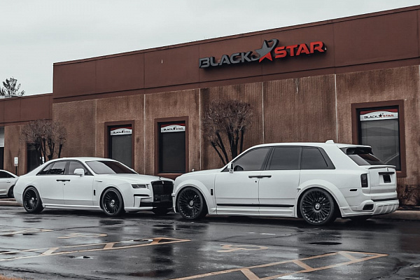 Фото дисков Brixton Forged LX01 Черный глянец на Rolls-Royce Cullinan