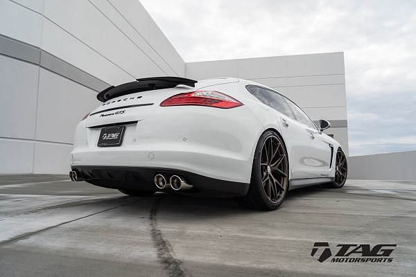Фото дисков HRE P101 Сатиновая бронза на Porsche Panamera I