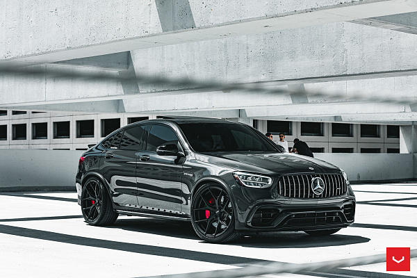 Фото дисков Vossen HF-5 Черный сатин на Mercedes-Benz GLC (X253, C253)