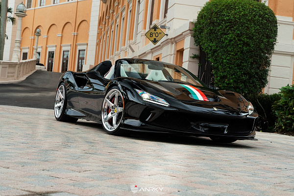 Фото дисков Anrky RS5.3 Полированный лак на Ferrari F8
