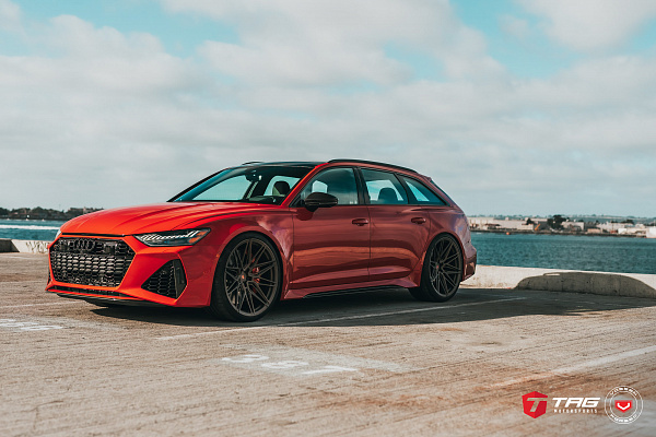 Фото дисков Vossen EVO-5R Сатиновая бронза на Audi A/RS 6 (C8)