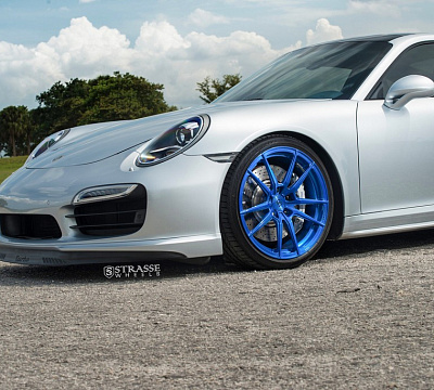 Фото дисков Strasse Wheels SV1 Deep Concave Monoblock на Porsche 911 VII