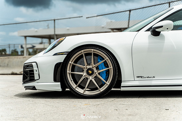 Фото дисков 1886 Wheels XR001 Сатиновая шампань на Porsche 911 VIII