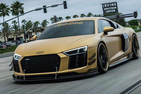 Фото дисков Brixton Forged FDE01 Черный сатин на Audi R8 (4S)