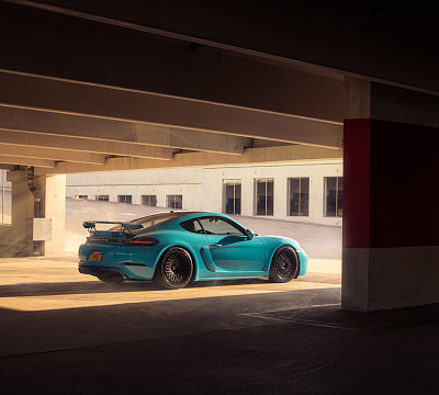 Фото дисков HRE 501 на Porsche Cayman III
