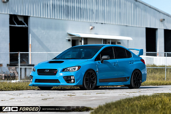 Фото дисков BC Forged HCS02 Черный матовый на Subaru WRX VA