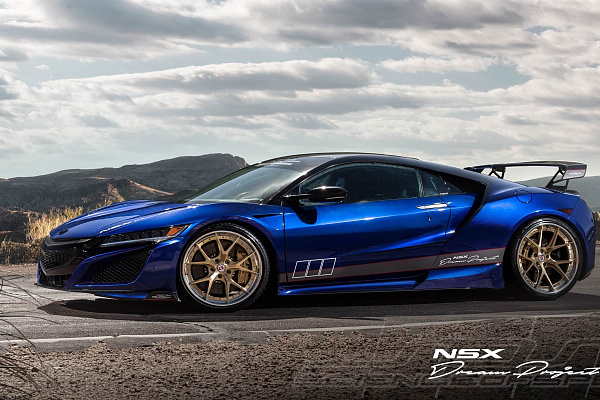 Фото дисков HRE S101 Глянцевое золото на Acura NSX II
