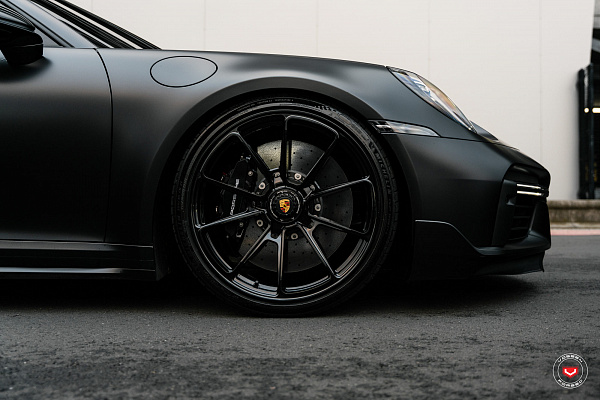 Фото дисков Vossen RS92 Черный глянец на Porsche 911 VIII