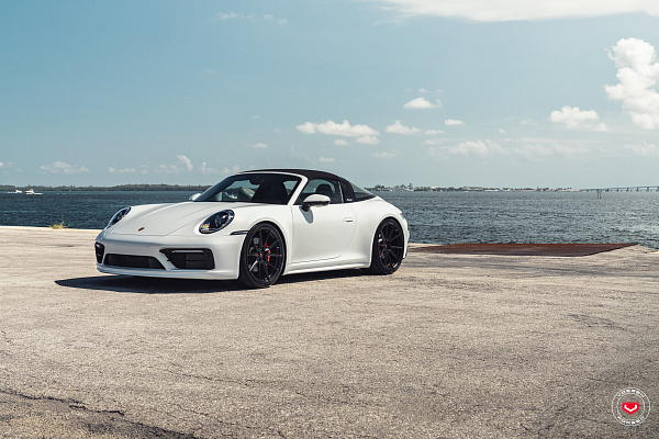 Фото дисков Vossen EVO-2 Черный сатин на Porsche 911 VIII