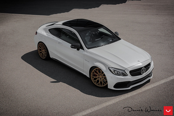 Фото дисков Vossen HF-2 Сатиновое темное золото на Mercedes-Benz C-Class (W205)