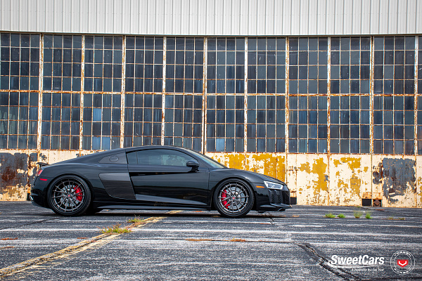 Фото дисков Vossen M-X4T (3-Piece) Глянцевый темный лак на Audi R8 (4S)