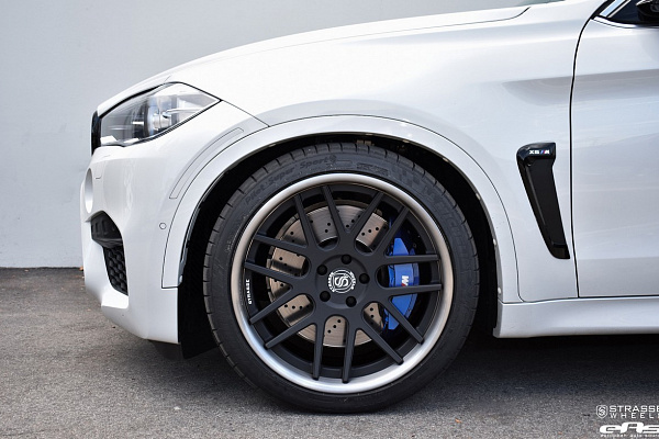 Фото дисков Strasse Wheels SM7 Deep Concave Черный сатин на BMW X6/X6 M (F16/F86)
