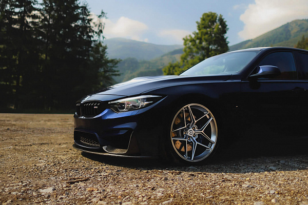 Фото дисков HRE FF11 Серебро на BMW 3/M3 (F3x/F80)
