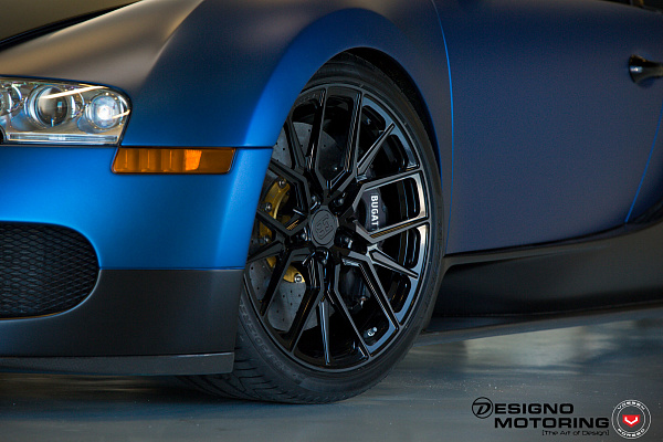 Фото дисков Vossen M-X3 Черный глянец на Bugatti Veyron