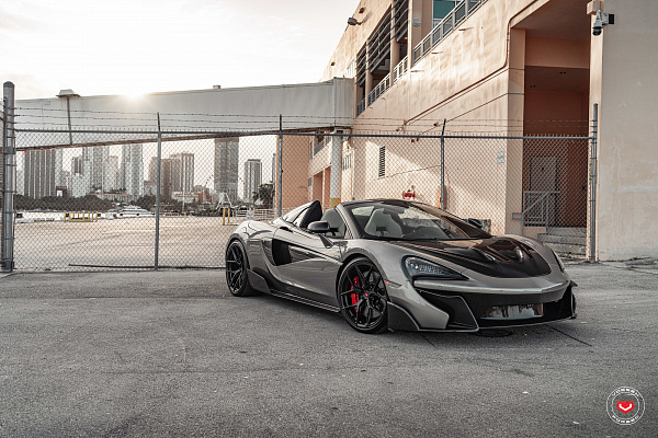 Фото дисков Vossen S21-01 Черный глянец на McLaren 570S