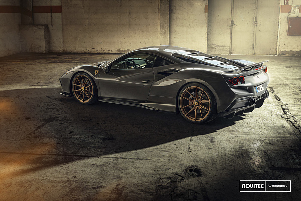 Фото дисков NOVITEC NF10 Сатиновая бронза на Ferrari F8