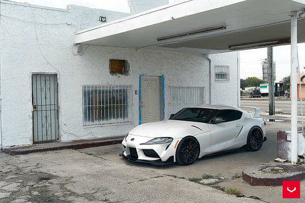 Фото дисков Vossen HF-7 Черный сатин на Toyota Supra A90